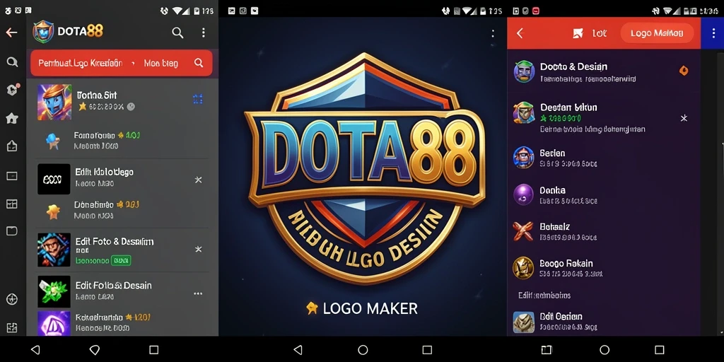 Antarmuka pengguna DOTA88 yang intuitif untuk pembuatan logo.