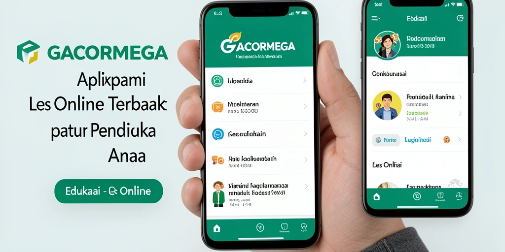 Antarmuka GACORMEGA yang intuitif dan mudah digunakan.