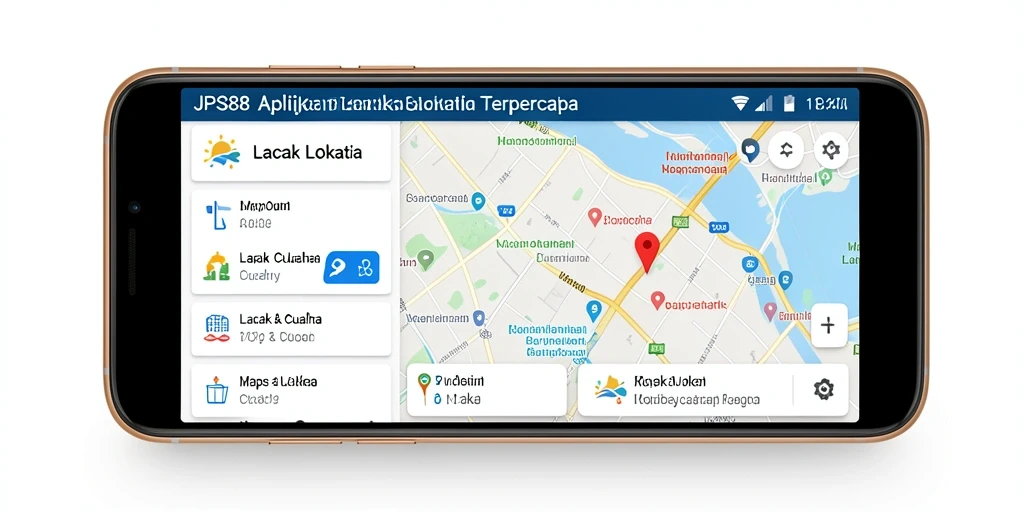 Antarmuka JPS88 dengan fitur Lacak Lokasi yang mudah digunakan.
