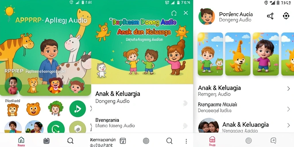 Tampilan antarmuka RPRPRP yang menarik dan ramah anak.