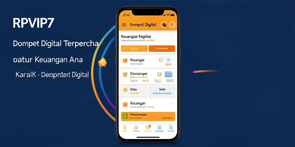 Tampilan antarmuka RPVIP7 yang user-friendly dan fungsionalitas dompet digital.