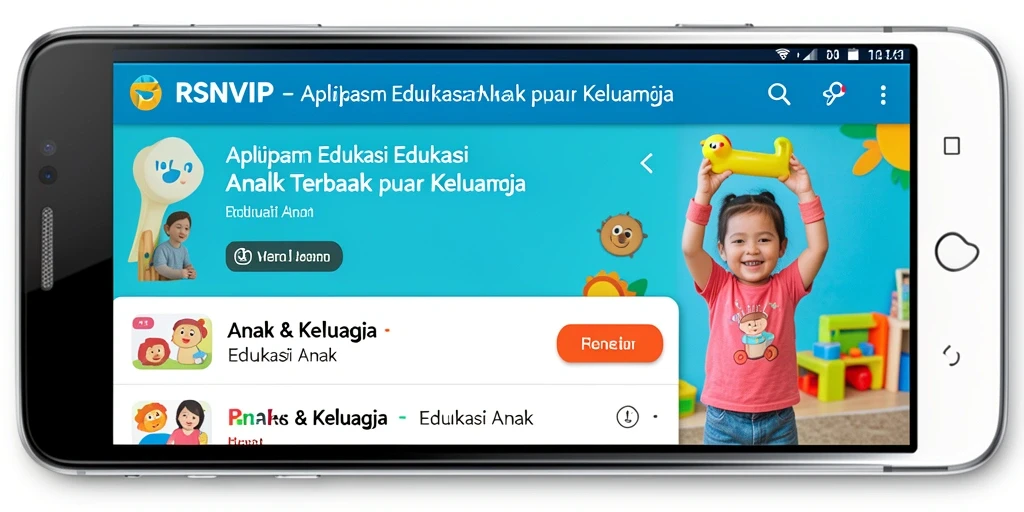 Tampilan antarmuka RSNVIP yang interaktif dan menarik untuk anak-anak.