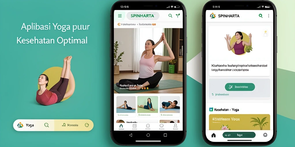 Antarmuka SPINHARTA yang menawan dan fungsional untuk latihan Yoga.