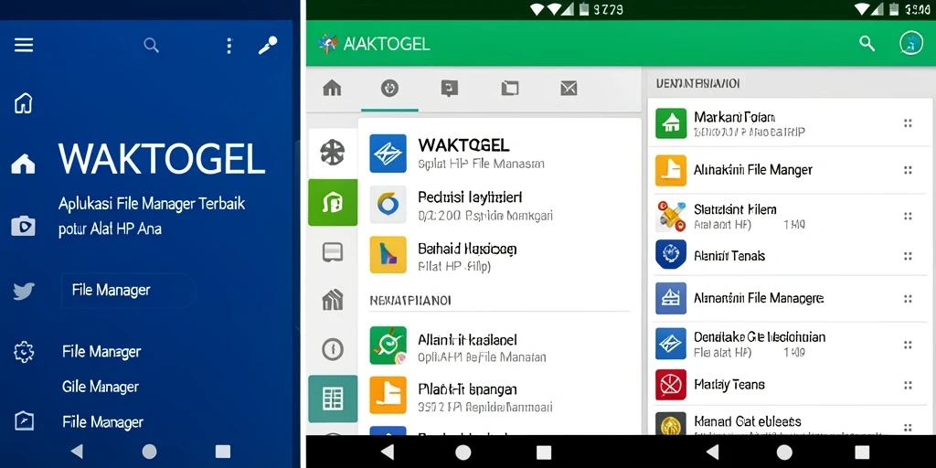 Tampilan antarmuka utama aplikasi WAKTOGEL yang user-friendly.